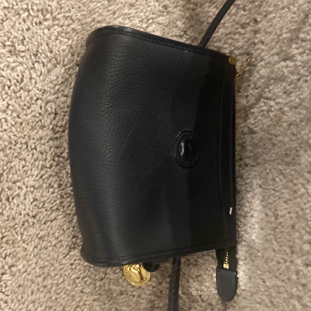 Vintage Classic Dooney & Bourke Black Pebble Leather Crossbody Bag - Picture 4 of 12